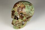 Realistic, Polished Autumn Jasper Skull #199603-2